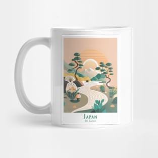 Serene Sunrise in a Japanese Zen Garden Mug